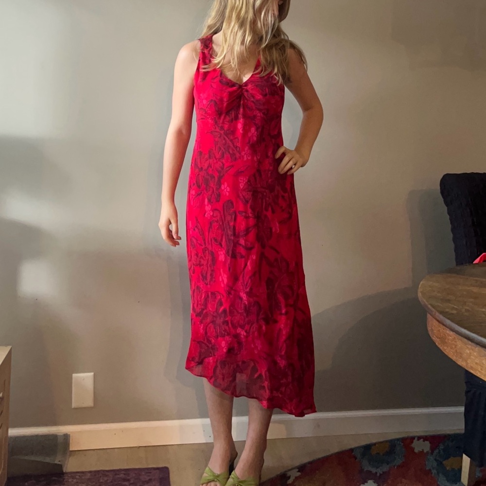 Stunning Red Vintage Jones New York Dress